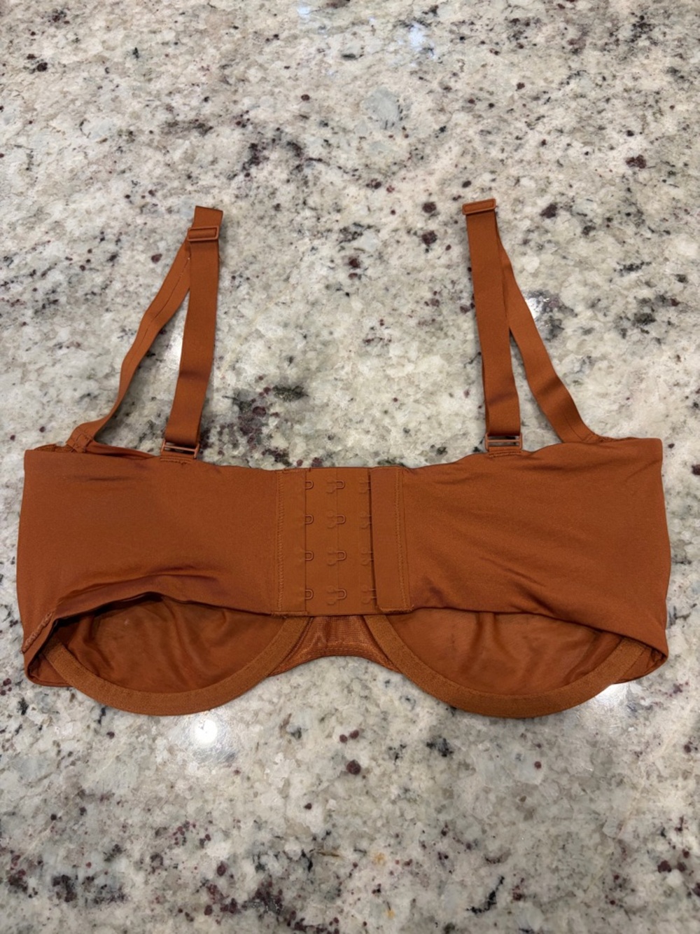 SKIMS No Show Unlined Balconette Bra - Bronze - Picture 2 of 4